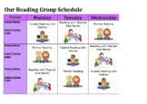 Weekly Organisation for 3 Reading Groups