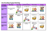 Weekly Organisation for 5 Reading Groups