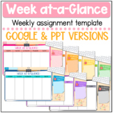 Weekly Overview/Week at-a-Glance Template!