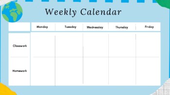 Weekly Pacing Calendar Template (4 weeks included!) by Saps Social Studies