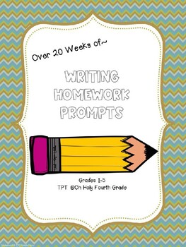 Weekly Paragraph Writing Homework By Oh Holy Fourth Grade TpT