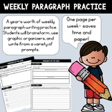 Weekly Paragraph Writing Practice for the Whole Year