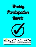 Weekly Participation Log & Grade Sheet
