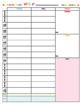 Weekly Planner by Valerie Andrade | TPT