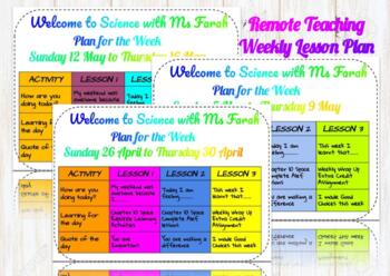 Preview of Weekly Planner