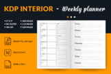 Weekly Planner 6x9 Interior for Amazon Kdp