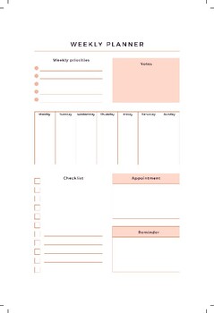 Weekly Planner by Chelsea McLaughlin | TPT