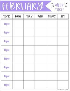 Weekly Planner - Editable and Digital by From Math to Music | TpT