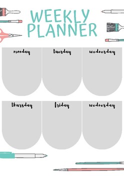 Weekly Planner {{FREEBIE}} by School Counselor SEL | TpT