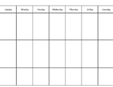 Weekly Planner / Homework Tracker / Calendar for 2 Classes