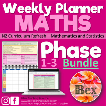 Preview of Weekly Planner - Maths - Phase 1-3 Bundle - Google Docs