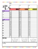Weekly Planner Pages - Time Slots - Rainbow