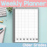 Weekly Planner Printable (0lder Students)