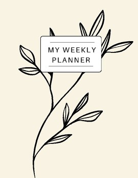 Preview of Weekly Planner|Schedule|Calendar|Organizer|To-do List|Daily Planner
