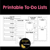 Weekly To-Do Lists