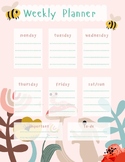 Weekly Planner and Notes for spring