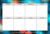 Weekly Planner for Entire Year (52 Weeks) - Back to School