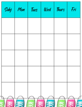 Weekly Planner for Students - Template Variety - Printable/Non-Editable