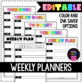 Weekly Planners - To Do List + Google Slides™ - [EDITABLE]