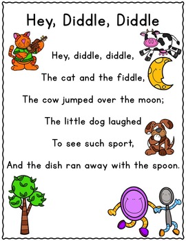 It's Nursery Rhyme Time: Hey Diddle Diddle by Kindergarten Coffee Talk