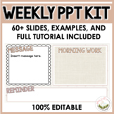 Weekly PowerPoint Slides Kit (Neutral / Boho / Calming)