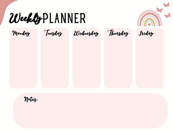 Preview of Weekly Professional Planner Printable To Do List