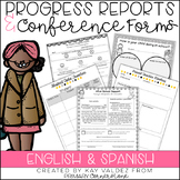 Parent Teacher Forms & Progress Report (English and SPANIS