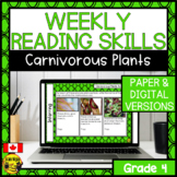 Science Reading Comprehension Skills | Carnivorous Plants