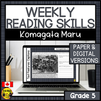 Preview of Social Studies Reading Comprehension Skills | Komagata Maru