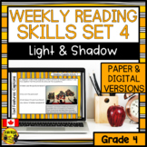 Science Reading Comprehension Skills | Light and Shadow Bundle