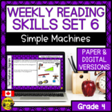 Science Reading Comprehension Skills | Simple Machines Bundle