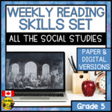 Social Studies Reading Comprehension Skills | Bundle