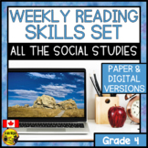 Social Studies Reading Comprehension Skills | Bundle