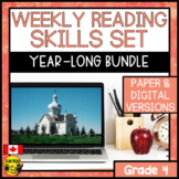 Reading Comprehension Skills | Year Long Bundle Grade 4