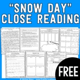 Weekly Close Reading - FREEBIE - Snow Day