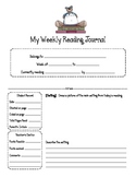 Weekly Reading Journal Response Sheets For Building Comprehension