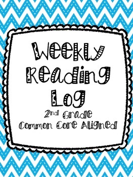 Weekly Reading Log- 2nd Grade Common Core Aligned by And How Are The