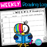 Weekly Reading Log for Home