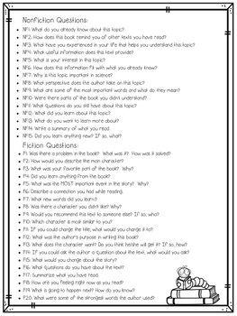 Weekly Reading Log with Reader Response Questions FREEBIE by Third in ...