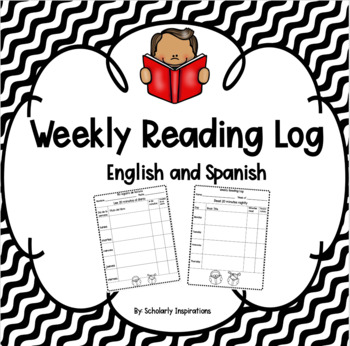 Preview of Weekly Reading Log (with editable writing prompt)