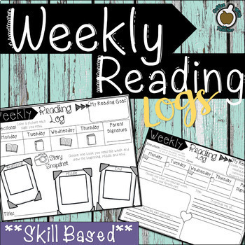 Preview of Weekly Reading Logs: Skill based 