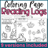 Weekly Reading Logs - Coloring Sheets