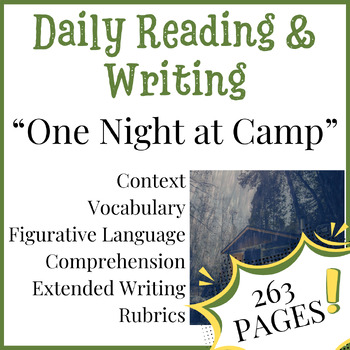 Preview of Summer Reading Passage Daily Reading Comprehension Writing ELL Context Clues