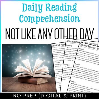 Preview of Weekly Reading Passage Reading Comprehension Writing ELL Reading Context Clues