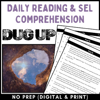 Preview of Weekly Reading Passage Reading Comprehension Writing ELL SEL Context Clues