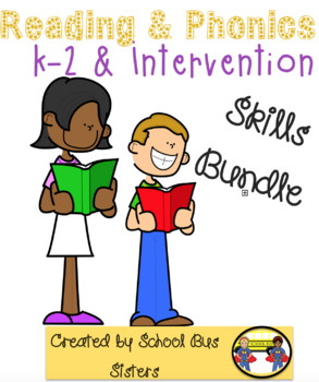 Preview of Reading & Phonics Skills Bundle K-2 & Intervention
