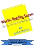 Weekly Reading Sheets for Independent Reading