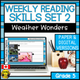 Science Reading Comprehension Skills | Weather Bundle