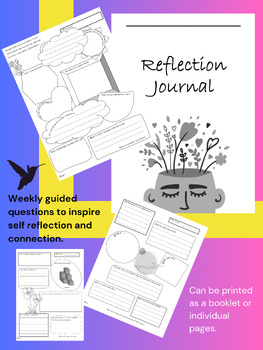 Preview of Weekly Reflection Minfulness Journal for Middle and High School Students
