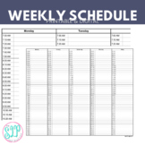 Weekly Schedule 7:00a-3:30p